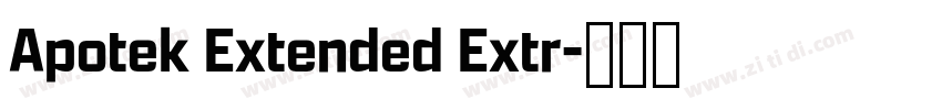Apotek Extended Extr字体转换